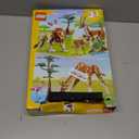 LEGO Creator 3 in 1 Wild Safari Animals, Rebuilds into 3 Different Safari Animal Figures - Giraffe, Gazelle or Lion Toy, Nature Toy, Building Set for Kids Ages 9 Years Old and Up, 31150