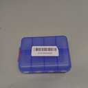 Foldable Weekly Pill Organizer 2 Times a Day with 2 Extra Compartments - Etched Labels - Portable 7 Day AM PM Medicine Box, Week Daily Travel Pill Case Holder for Meds, Vitamin, Supplement -Clear Blue