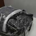 10L0L Golf Cart Enclosure Fit for 2 Passengers EZGO TXT RXV,600D Waterproof Snowproof Golf Buggy Keep Warm Cover, 2 Door Zippers 4-Side Clear Window and 4 Windproof Hooks Golf Cart Rain Cover, Black