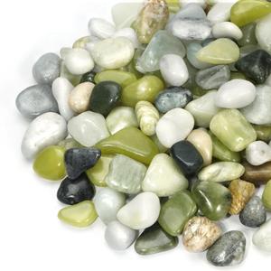 10 lb Jade Pebbles for Indoor Plants, 1/2 Inch Polished Decorative Pebbles for Vase, Bamboo, Succulent, Garden Landscape Decoration River Stone