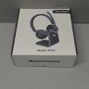 (Upgraded Version) Wireless Headset, Bluetooth Headset with Noise Cancelling Microphone, Best Headphones with Mic Mute & USB Dongle for PC/Computer/Laptop/Cell Phones/Remote Work/Call Center (Black)