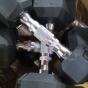 CAP Barbell Coated Dumbbell Weight | Multiple Options Pairs & Sets (50 lb - Set (5 lb x 2 & 20 lb x 2))