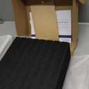 VIVELDA Large Bulletin Board 48"x36" - Office Wall Organizer to Replace your Old Cork Boards for Walls for Office Decor - 12-pack Felt Wall Panels for Use in Home Office Decor, Classroom Decor (Black)