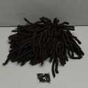 Dreadlock Wig for Men Women Black Curly Dreads Wig Men Funny African American Wigs Natural Rasta Twist Faux Locs Wig for Black Women for Cosplay Halloween Costume Outfit Party+ Hair Cap