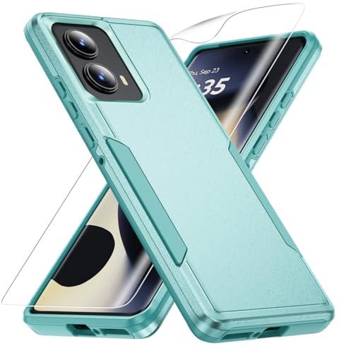 Warsia for Motorola Edge 2024 Case, with HD Screen Protector [Military Grade Drop Tested] Heavy-Duty Tough Rugged Shockproof Protective Case for Moto Edge 2024, Green