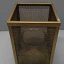 Honeybloom Metal Mesh Pillar Candle Holder 10in 