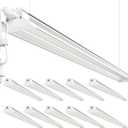 ELEKICO Upgrade Hanging | Surface Mount 4' Led Shop Lights for Workshop 4FT 10pack, Super Bright 10000LM 5000K 60W Linkable 4FT Led Shop Light for Workshop Garage Factory Warehouse Shop Workbench