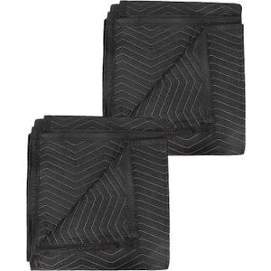 2 Pack Moving Blankets 40x 72" Moving Pads for Furniture Protection Quilted Packing Shipping Blankets for Furniture Moving Supplies 2 Pack Moving Blankets 40x 72" Moving Pads for Furniture Protection Quilted Packing Shipping Blankets for Furniture Moving Supplies
