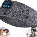 Sleep Headphones Bluetooth 5.3 Headband, Sports Wireless Earphones Sweat Resistant Earbuds with Ultra-Thin HD Stereo Speakers, Sleep Mask for Running,Workout, Yoga,Insomnia,Travel Cool Gadgets Gifts