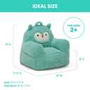 Delta Children Owl Cozee Buddy Chair, Teal