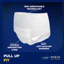 Tena Men Protective Incontinence Underwear for Men, Overnight Max, XL, 56 Ct, 45-58in