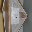 ASmileIndeep Flag Display Case - 5' x 9.5' Funeral & Military Flag Shadow Box with HD Tempered Glass and Wall Mount, Folded Triangle Flag Holder Frame for Veterans, Walnut