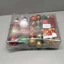 100Pcs Christmas Ball Ornaments Set, Assorted Shatterproof Christmas Ornament, Christmas Tree Theme Hanging Decoration for Xmas Tree/Holiday/Party/Home Decor (Gold & Red & Green)