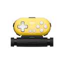 8Bitdo Zero 2 Bluetooth Gamepad Keychain Sized Mini Controller with Mobile Clip for Switch, Windows, Android (Yellow Edition)