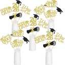 3 x 24Pcs 2026 Graduation Centerpieces Sticks Gold, Class of 2026 Graduation Party Centerpieces Sticks for Tables 2026 Gold 2026 Graduation Table Centerpieces Decorations
