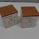 2 Pack Cotton Ball Holder Cotton Pad Holder with Rattan Lids Bathroom Container 10 oz Clear Plastic Apothecary Jar Containers Vanity Canisters Jars Accessories Set for Floss