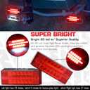 LINKITOM LED Submersible Rectangular Trailer Tail Light Kit, Super Bright Brake Stop Turn Reverse Side Marker Tail License Lights Sealed for Utility Trailer Boat Truck Marine Over 80 Inch