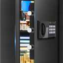 3.3 Cuft Large Fire Proof Safes for Home Use, Personal Fire Safe Box with Electronic Keypad and Spare Key, Removable Shelf, Digital Home Safe Fireproof Waterproof for Cash Documents Valuables