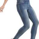 High Waisted Jegging for Women Premium Stretch Slim Fit Jeans Tummy Control Comfort with Everyday Casual Style (Medium, Kyal-20240003-light Navy)