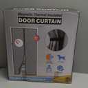 Magnetic Thermal Insulated Door Curtain, Fits Door Size 38" x 82",Durable Oxford Cloth&Thicken Polyester Fiber Fill, Efficient Temperature Control, Durable Construction, Soundproof and Windproof (Dark Gray)