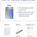 Ezy Dose 31-Day Daily Disposable Cards for Pill, Medicine, Vitamin, Use with Unit Dose Cold Seal System (Case of 500)