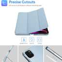 ProCase Smart Case for iPad Pro 12.9 2022/2021/2020/2018, Slim Stand Hard Back Shell Smart Cover for iPad Pro 12.9" 6th Gen/5th Gen/4th Gen/3rd Gen -SkyBlue