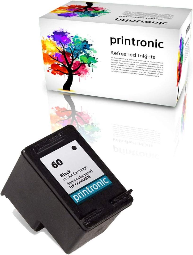 Remanufactured Ink Cartridge Replacement for HP 60 CC640WN (1 Black)