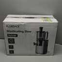 J8 Cold Press Juicer, 6.5" Extra Wide Feed Chute Juicer Machines, 350W Slow Juicer Machines with High Juice Yield for Whole Vegetables & Fruits, BPA Free (Titanium Gray)