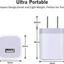 3 x Single Port USB Wall Charger, GiGreen 1A/5V Power Adapter 5 Pack Charging