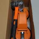 Floor Gap Fixer Tool with Dual Silicone Suction Cups & Rubber Hammer  45 Angled Striking Surface, Includes Adhesive Pads  for Laminate, Vinyl Plank, SPC & Engineered Hardwood Floors (Orange)