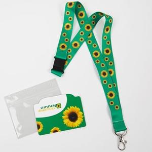 Sunflower Lanyard Official Hidden Disabilities with Spanish Awareness Card & ID Holder/Collar Girasol Oficial para Discapacidad No Visible con Tarjeta de Concienciacin en Espaol y Portatarjeta