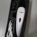 LuckyTail Pet Nail Grinder for Dogs and Cats - Super Quiet and Low Vibration Electric Dog Nail Grinder with 2 LED Lights - USB Rechargeable and Cordless - 2 Speeds - Small to Large Pets (White)