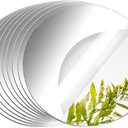 10 Pack Round Mirrors for Centerpieces, 10inch Circle Mirror Centerpieces for Tables, Mirror Tiles for Wall Table Wedding Centerpieces, Mirror Plates for Candle Wedding DIY Craft Decorations