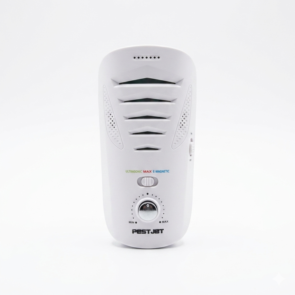 Pest Jet Powerful Mouse Mice Rat Bat Squirrel Repellent (with LCD) - Outdoor/Indoor - Electronic Ultrasonic Pest Repeller Plug in - Deterrent Rodent Control - Electromagnetic Waves Repellent