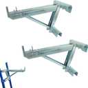 Ladder Jacks Scaffold Bracket - Two-Rung Short Body Extension Ladder Jack for Working 20 inch Stage 2 Pack