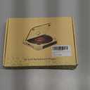 CD Player Portable with Dual Stereo Speakers, Rechargeable Portable CD Player with Bluetooth for Home with Headphones, Support CD/AUX/USB, Black