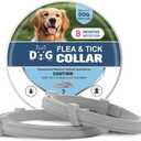 NJKPUYT Tick and Flea Collar for Dogs, Flea Collar for Dogs, Tick Collar for Dogs,Flea Collar for Large Dogs, Dog Flea Collars, Lasts Up to 8 Months, Indoor & Outdoor Use 2 Pack