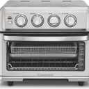 Cuisinart Air Fryer Toaster Oven, 1800W, 8-in-1 with Air Fry, Convection, Broil & Warm, 0.6 Cubic Feet, 60-Minute Timer, TOA-70NAS, Stainless Steel