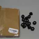 Car Wheel Center Hub Cap Kit with Logo, Hubcaps Accessories for TES la Model 3 Model Y 4  14 Black Lug Nut Covers Black