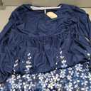 Zeagoo 3/4 Sleeve Women's Dress Casual Flowy A-Line Midi T-shirt Dresses with Pockets Crewneck Vocation Boho Beach Sundress, XL