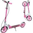 Scooters for Kids 8-12,Scooter for Teens Adults with 8-Inch Big Wheels Foldable Lightweight, 4 Adjustable Height Levels, 240 lbs Max Load Portable Scooter with Hand Brake (Pink)