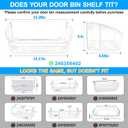 [2 PACK] UPGRADED 240356402 Refrigerator Door Bin Compatible with Frigidaire Door Shelf Replacement Refrigerator Door Shelves FFSS2615TS0 LFSS2612TF0 FGHS2631PF4A LFSS2612TE0 FFSS2615TS5 Door Bin