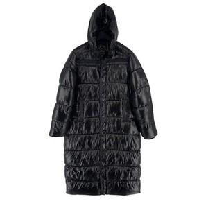 Superdry Women Black Code XPD Longline Puffer Hood Jacket Size US 8