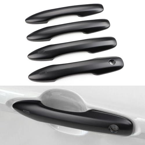 DLOVEG Upgraded Snap-on Door Handle Cover Compatible for 2018-2023 2024 2025 2026 Toyota Camry Accessories No Adhesive Door Handle Protectors for 2020-2025 2026 Toyota Corolla Accessories Matte Black