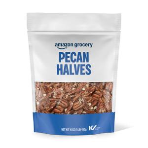 Amazon Grocery, Pecan Halves, 16 Oz (Previously Happy Belly, Packaging May Vary) (EXP 11/03/26)