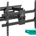 ONKRON Full Motion TV Wall Mount for 42-120 Inch TVs up to 220 lbs, Heavy Duty TV Mount with Swivel and Tilt, Extension Arm, max VESA 1000x600, Large Articulating Television Mount Bracket Black