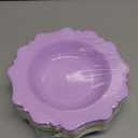 COLOSUS Plastic Multi-color Bowls (30 Pack) 12 Oz Disposable for Party Dessert/Salad Bowl, Fancy Shatterproof Dinnerware for Catering, Holidays, Children Party, and Everyday Use (Lime Green White Light Blue Yellow Lavender Purple Clear)