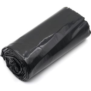 Feitore 4 Mil Black Plastic Sheeting 4 FT x 100 FT Plastic Weed Barrier Landscape Fabric Heavy Duty Roll for Garden Multi Use Polyethylene Sheeting