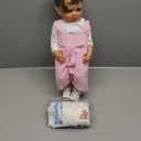 TERABITHIA 22 Inches Hand Rooted Hair Lifelike Reborn Baby Doll Crafted in Vinyl Full Body Realistic Newborn Princess Toddler Girl Dolls Anatomically Correct, My Little Sweetheart (Light Pink)