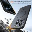 TAURI for iPhone 16 Pro Case, Upgrade Full Camera Protection, Camera Control, Compatible with Magsafe, Minimalist Slimmer Magnetic Phone Case for iPhone 16 Pro, Black